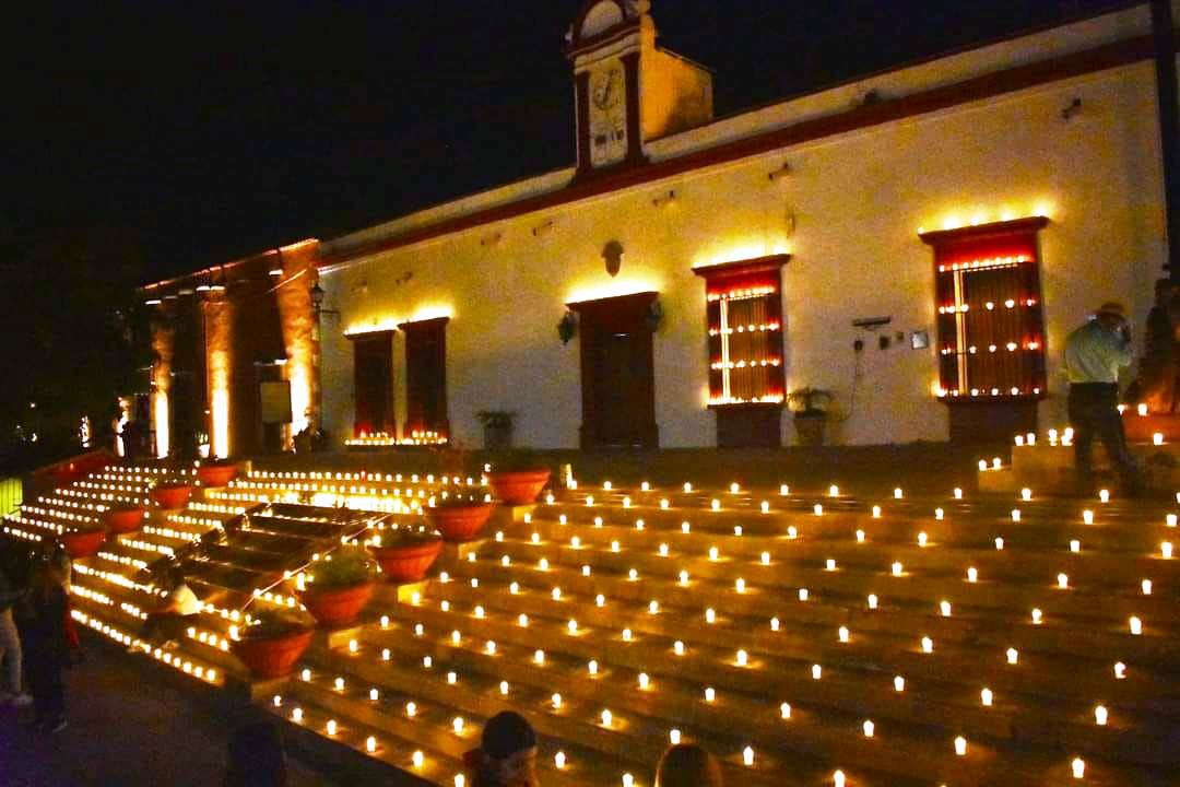 palacio con velas