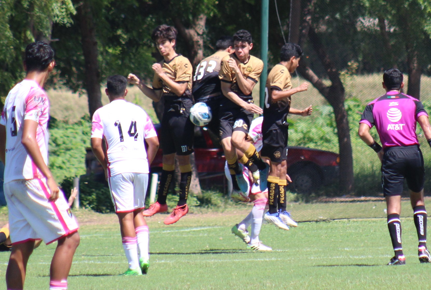 balon en la barrera